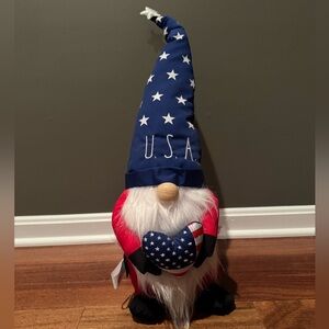Rae Dunn Blue and Red Patriotic Gnome